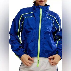 NWT Free People Movement Varsity Blues Blue Running Jacket